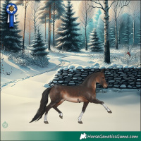 Horse Color:Brown Tobiano Rabicano