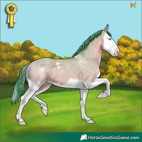 Horse Color:Watercolor Sable Cream Champagne Splash 