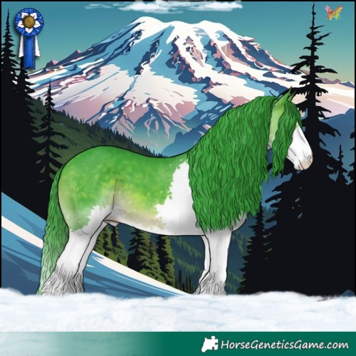 Horse Color:Watercolor Brown Splash 