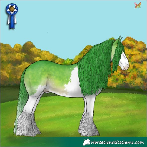 Horse Color:Watercolor Brown Splash 