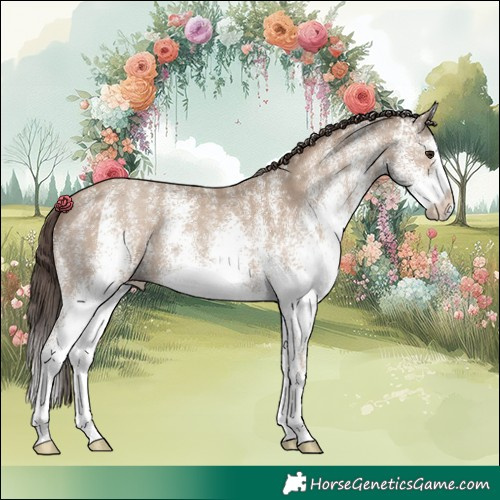 Horse Color:White Spotted Classic Champagne Splash 