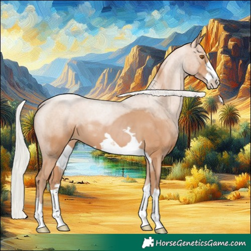 Horse Color:Silver Black Pearl 