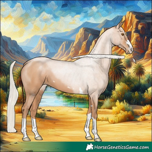 Horse Color:Silver Black Pearl 