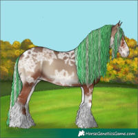 Horse Color:Painted Silver Blue Onyx Ice Tobiano