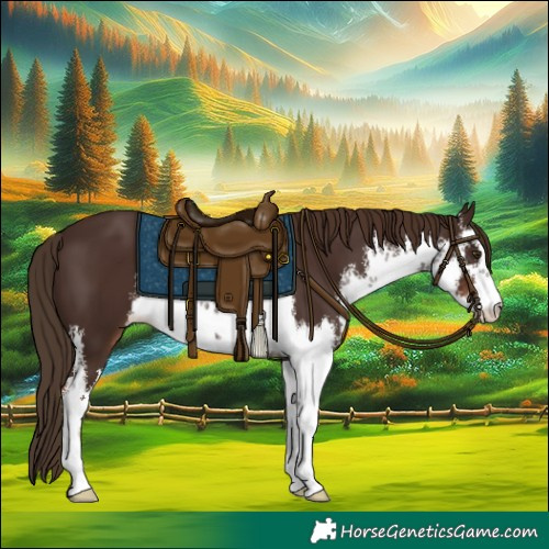 Horse Color:White Spotted Liver Chestnut 