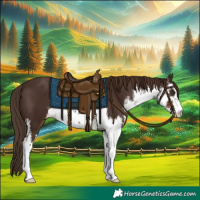 Horse Color:White Spotted Liver Chestnut