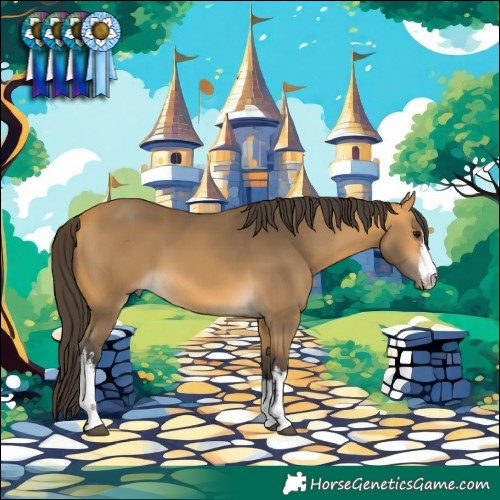 Horse Color:White Spotted Buckskin 