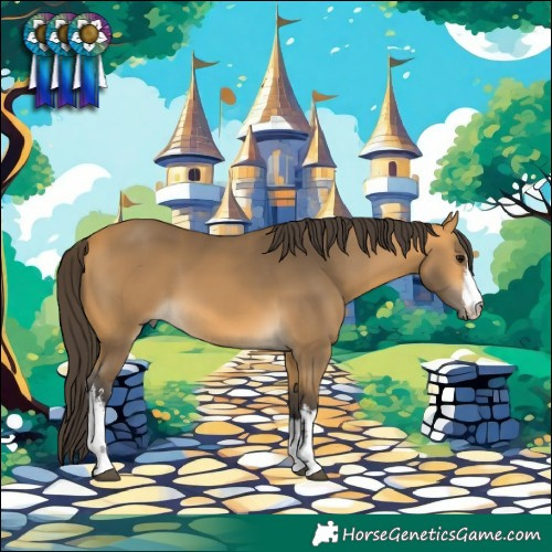 Horse Color:White Spotted Buckskin 