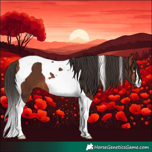 Horse Color:Bay Tobiano
