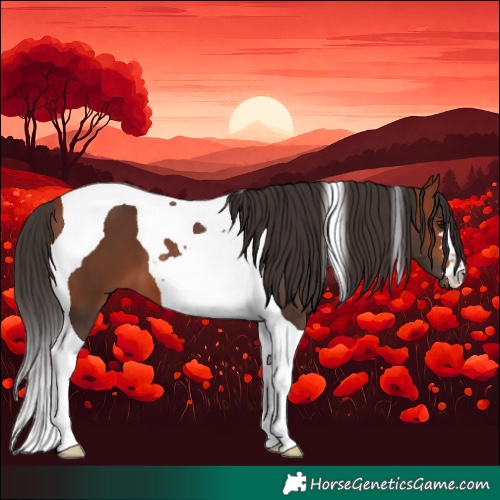 Horse Color:Bay Tobiano 