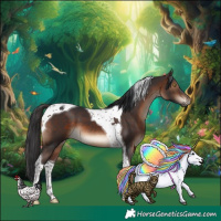 Horse Color:Brown Tobiano 