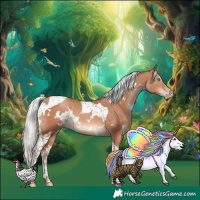 Horse Color:White Spotted Silver Sable Champagne Tobiano 