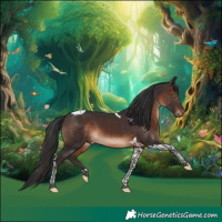 Horse Color:Brown Tobiano 
