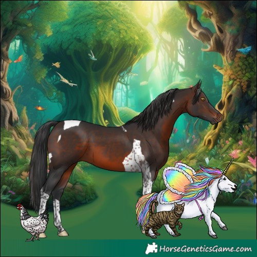 Horse Color:Brown Tobiano 