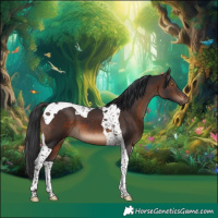Horse Color:Brown Tobiano 
