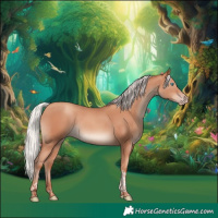 Horse Color:Silver Classic Champagne Tobiano