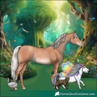 Horse Color:Silver Classic Champagne Tobiano