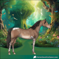 Horse Color:Sable Champagne Tobiano