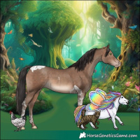 Horse Color:Sable Champagne Tobiano 