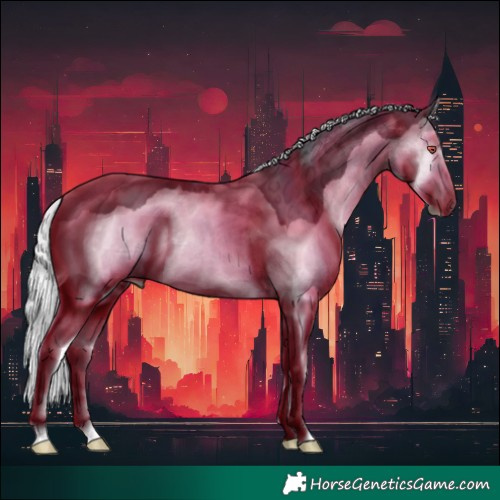 Horse Color:Silver Black Chinchilla Ice Splash 