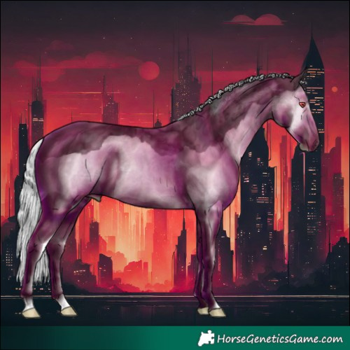 Horse Color:Silver Black Chinchilla Ice Splash 