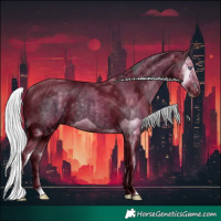 Horse Color:Silver Black Chinchilla Ice Splash