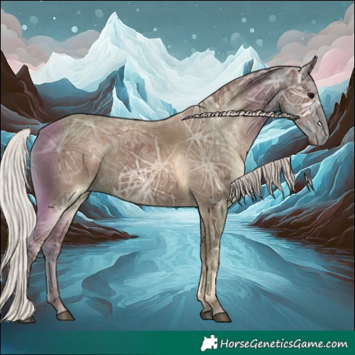 Horse Color:Silver Black Ice 