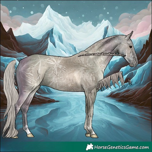 Horse Color:Silver Grullo Ice 