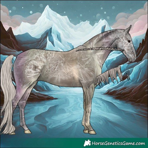 Horse Color:Silver Black Ice 
