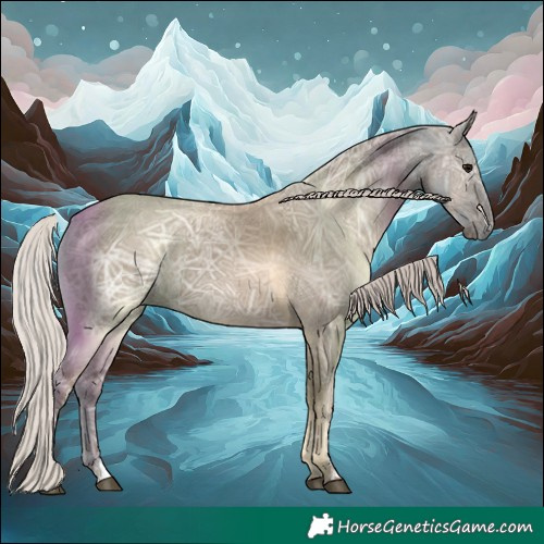 Horse Color:Silver Grullo Ice 
