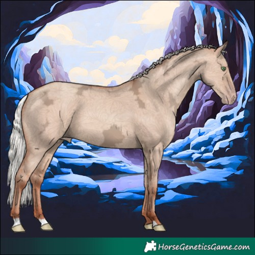 Horse Color:Silver Sable Champagne Ice Dun 