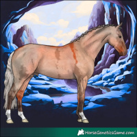 Horse Color:Silver Brown Ice Dun