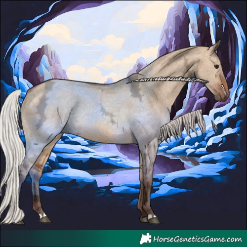 Horse Color:Silver Brown Ice Dun 