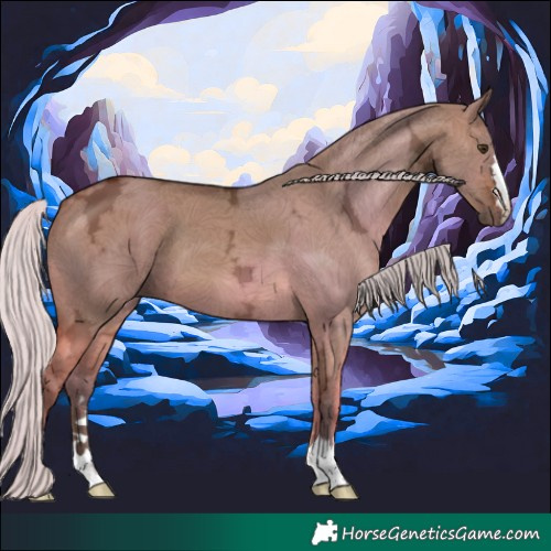 Horse Color:Silver Brown Ice Dun 