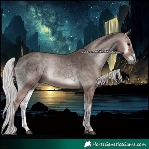 Horse Color:Void Platinum Silver Blue Onyx 