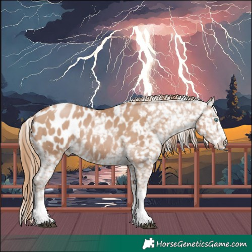 Horse Color:Black Pearl Sabino Tobiano Appaloosa 