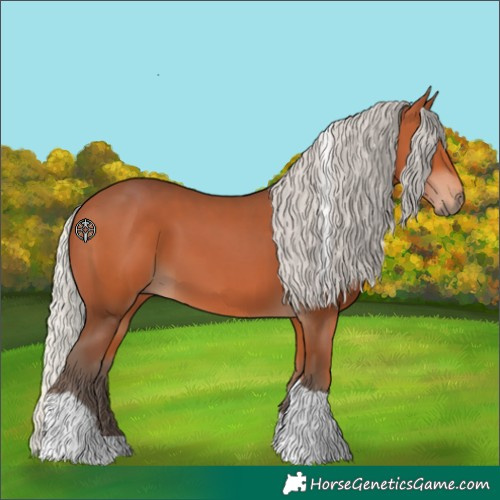 Horse Color:Silver Bay Tobiano