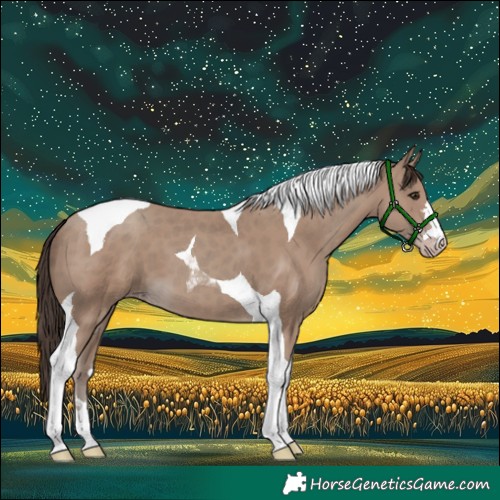 Horse Color:Classic Champagne Tobiano 
