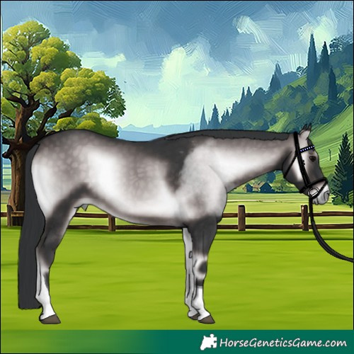 Horse Color:Platinum Brown Onyx Tobiano 