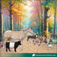 Horse Color:Smoky Creme Tobiano 