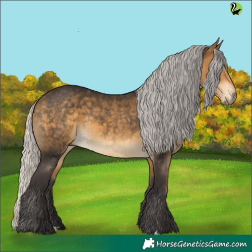 Horse Color:Silver Buckskin 