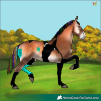 Horse Color:Painted Red Onyx Tobiano 