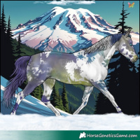 Horse Color:Watercolor Brown Splash Tobiano 
