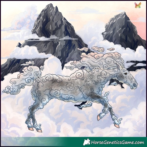 Horse Color:Gray Platinum Silver Brown