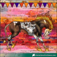 Horse Color:Bay Tobiano 
