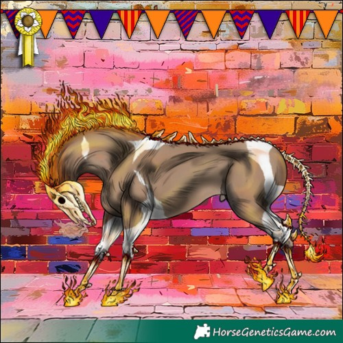 Horse Color:Classic Champagne Tobiano 