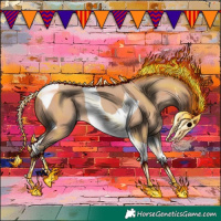 Horse Color:Amber Champagne Tobiano 