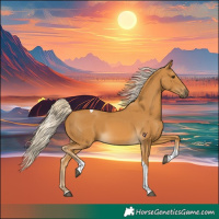 Horse Color:Palomino Tobiano 