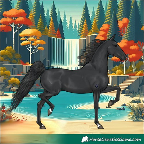 Horse Color:Black 