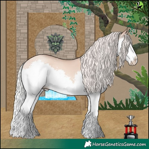 Horse Color:Silver Sable Champagne Dun Splash 